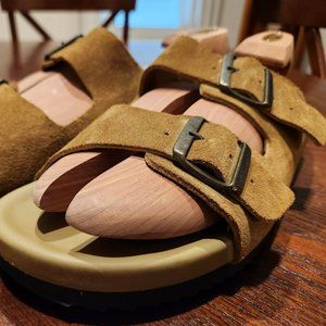 Allen Edmonds Sparrow Suede Sandal Tan Size 9
